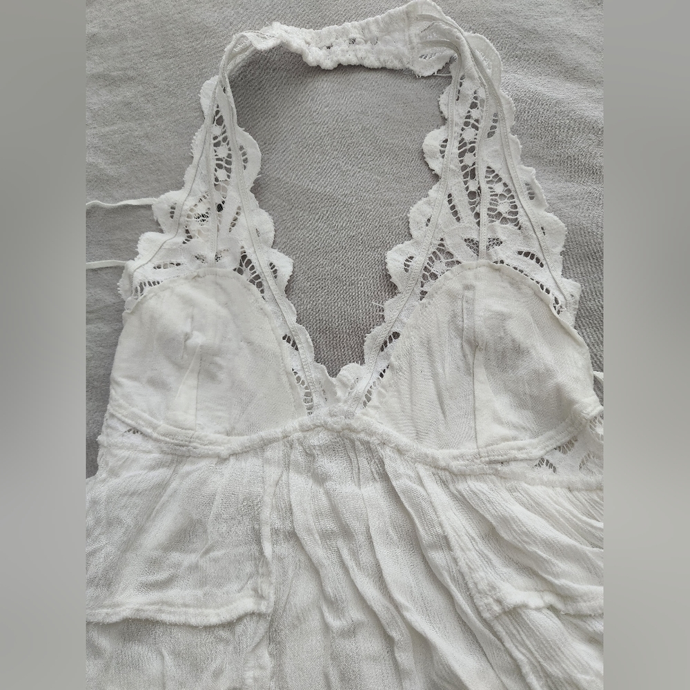 FREE PEOPLE Adella Halter Slip Dress ~WHITE ~VARIOUS SIZES **NEW - Picture 9 of 11
